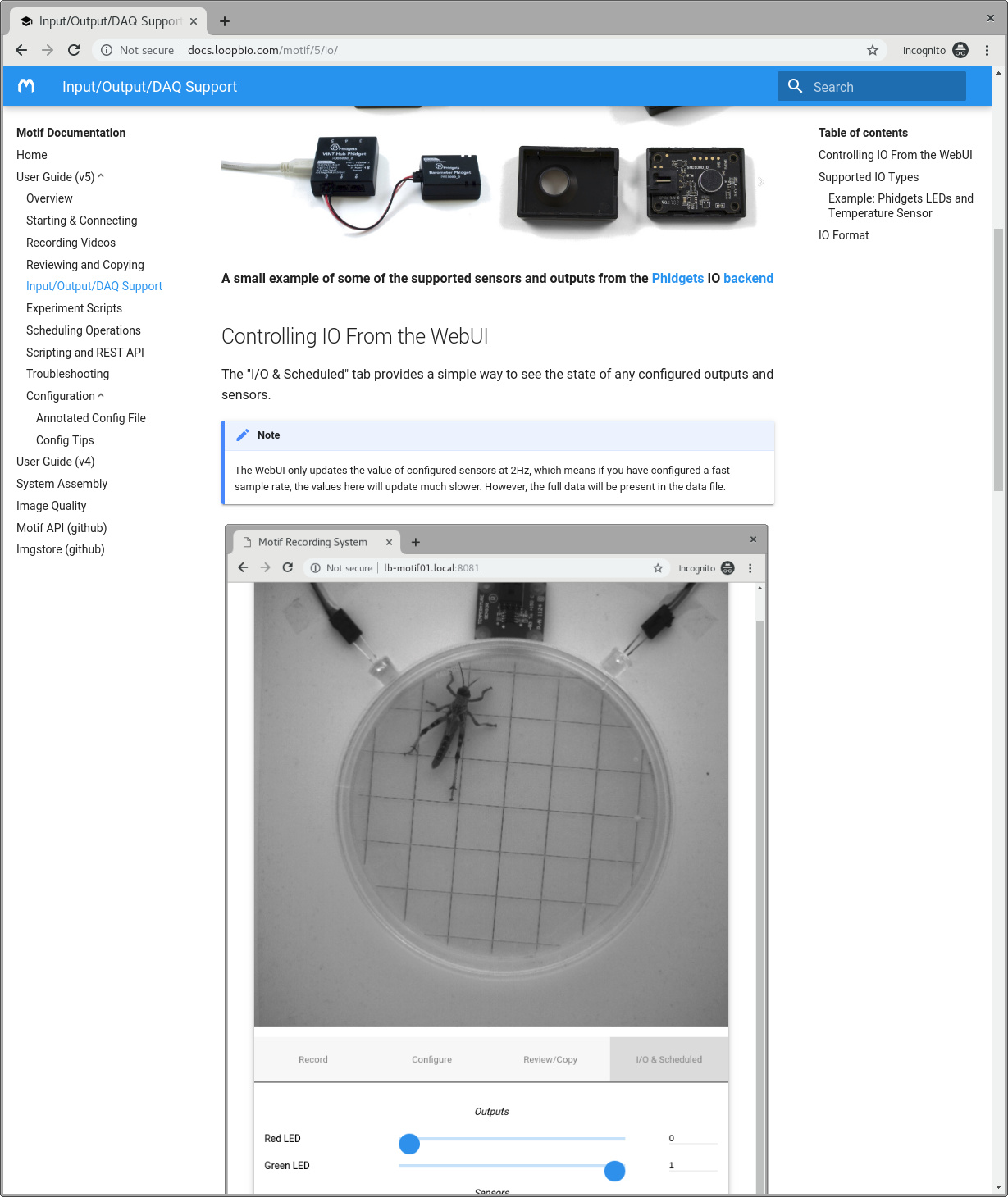 motif documentation